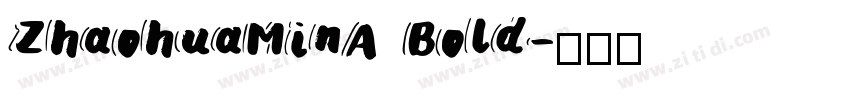 ZhaohuaMinA Bold字体转换
